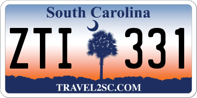 SC license plate ZTI331