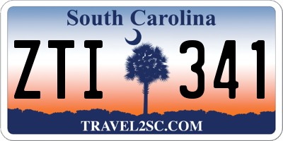 SC license plate ZTI341