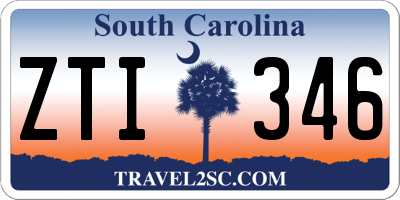 SC license plate ZTI346