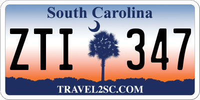 SC license plate ZTI347