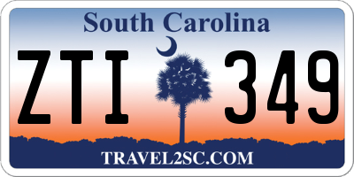 SC license plate ZTI349