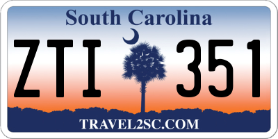 SC license plate ZTI351