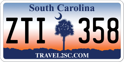 SC license plate ZTI358