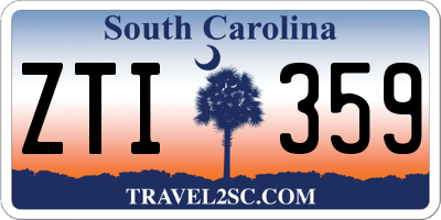 SC license plate ZTI359