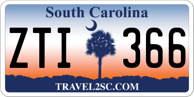 SC license plate ZTI366