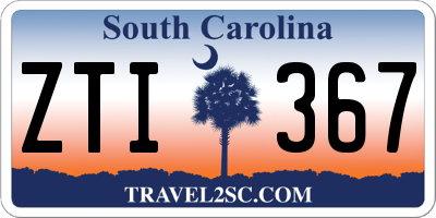SC license plate ZTI367