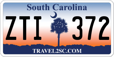SC license plate ZTI372