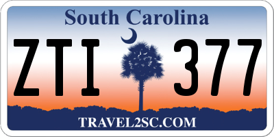 SC license plate ZTI377