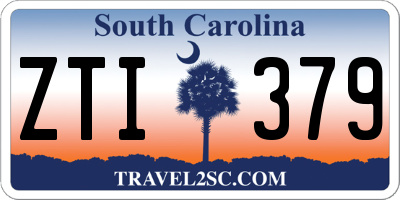SC license plate ZTI379