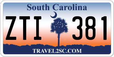 SC license plate ZTI381