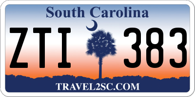 SC license plate ZTI383