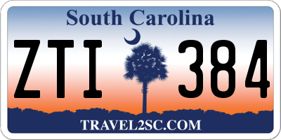 SC license plate ZTI384