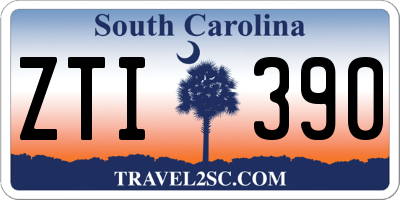 SC license plate ZTI390