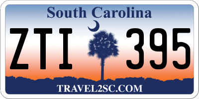 SC license plate ZTI395