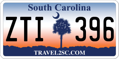 SC license plate ZTI396