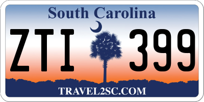 SC license plate ZTI399