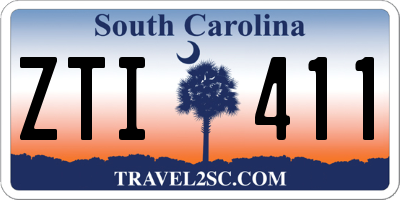 SC license plate ZTI411