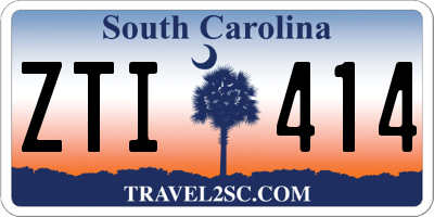 SC license plate ZTI414