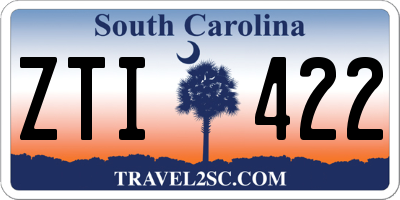 SC license plate ZTI422