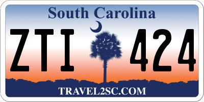 SC license plate ZTI424