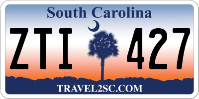 SC license plate ZTI427