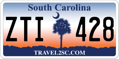 SC license plate ZTI428