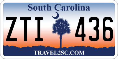 SC license plate ZTI436