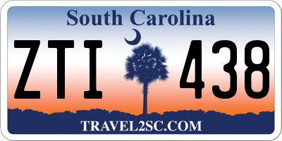 SC license plate ZTI438