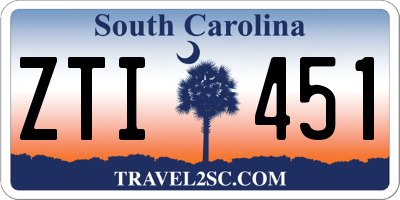 SC license plate ZTI451