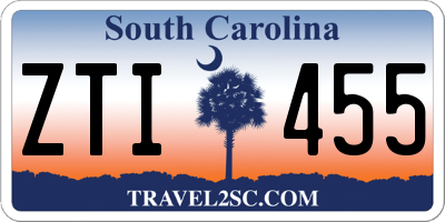 SC license plate ZTI455