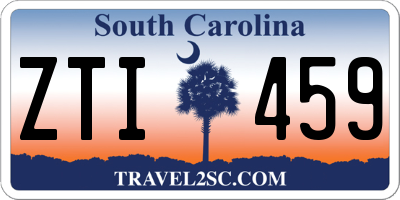 SC license plate ZTI459