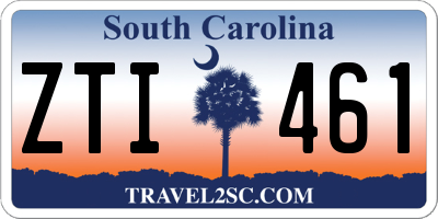 SC license plate ZTI461