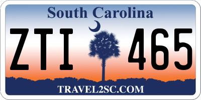 SC license plate ZTI465