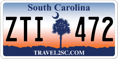SC license plate ZTI472