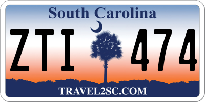 SC license plate ZTI474