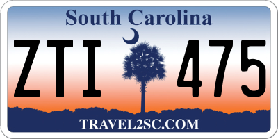 SC license plate ZTI475