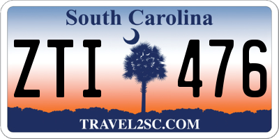 SC license plate ZTI476