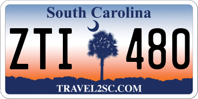 SC license plate ZTI480