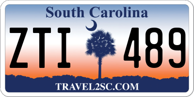 SC license plate ZTI489