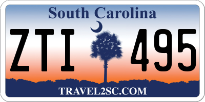 SC license plate ZTI495