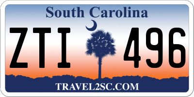 SC license plate ZTI496