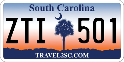 SC license plate ZTI501