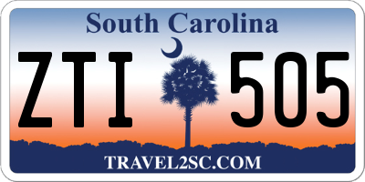 SC license plate ZTI505