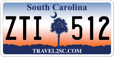 SC license plate ZTI512