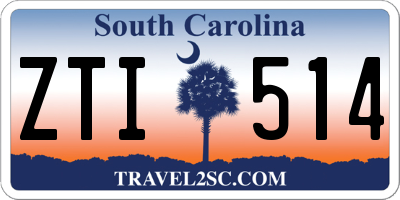 SC license plate ZTI514