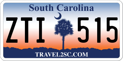 SC license plate ZTI515