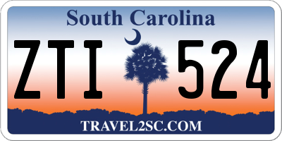 SC license plate ZTI524