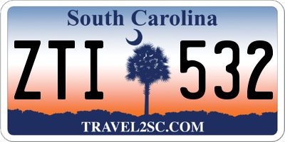 SC license plate ZTI532