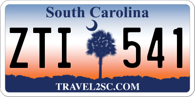 SC license plate ZTI541