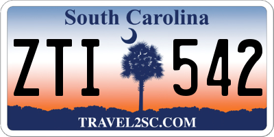 SC license plate ZTI542